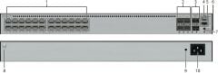 Huawei S5735-L24PN4XE-A-V2 (24*10/100/1000/2.5GBASE-T ports(PoE+), 4*10GE SFP+ ports, 2*12GE stack ports, 400W PoE, built-in AC power)