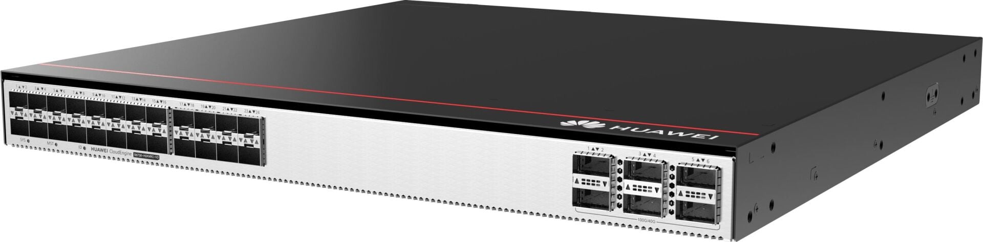 Huawei S6730-H24X6C-V2 (24*10GE SFP+ ports, 6*40GE QSFP28 ports, optional license for upgrade to 6*100GE QSFP28, 2 x 600W AC Power Module(Back to Front, Power panel side exhaust)