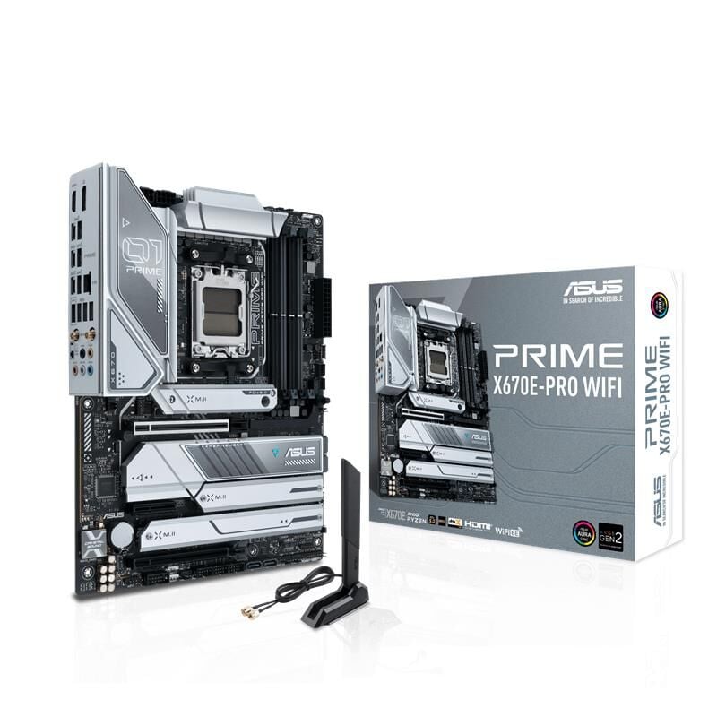 ASUS PRIME X670E-PRO WIFI DDR5 6400MHZ 1XHDMI 1XDP 4XM.2 USB 3.2 ATX AM5 (AMD AM5 9000/8000/7000 SERİLERİ İLE UYUMLU)