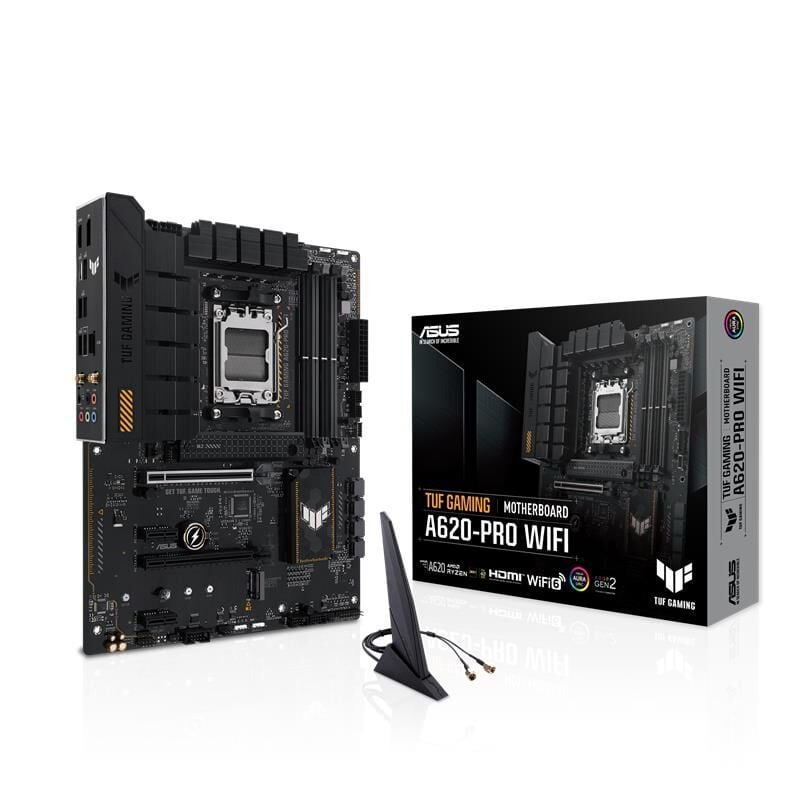 ASUS TUF GAMING A620-PRO WIFI DDR5 6400MHZ 1XHDMI 1XDP 2XM.2 USB 3.2 ATX AM5(AMD AM5 9000/8000/7000 SERİLERİ İLE UYUMLU)