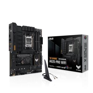 ASUS TUF GAMING A620-PRO WIFI DDR5 6400MHZ 1XHDMI 1XDP 2XM.2 USB 3.2 ATX AM5(AMD AM5 9000/8000/7000 SERİLERİ İLE UYUMLU)