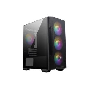 MSI MAG FORGE M100R TEMPERLI CAM ARGB PSU YOK 3X120MM 1X120MM ARGB FAN GAMING BİLGİSAYAR KASASI SİYAH