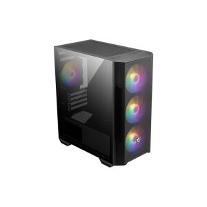 MSI MAG FORGE M100R TEMPERLI CAM ARGB PSU YOK 3X120MM 1X120MM ARGB FAN GAMING BİLGİSAYAR KASASI SİYAH