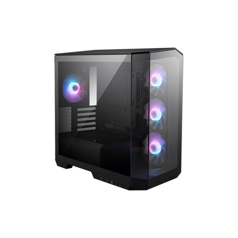 MSI MAG PANO M100R PZ TEMPERLİ CAM ARGB PSU YOK 3X120MM 1X120MM FAN GAMING BİLGİSAYAR KASASI SİYAH