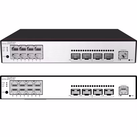 HUAWEI S5735-L8T4S-A-V2 8 10/100/1000BASE-T ports 4 GE SFP ports AC power