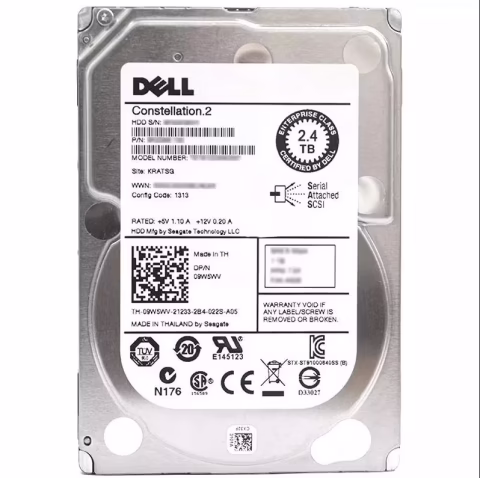 DELL POWEREDGE 2.4TB 10K RPM SAS 12Gbps 512e 2.5in Hard Drive Hot Plug