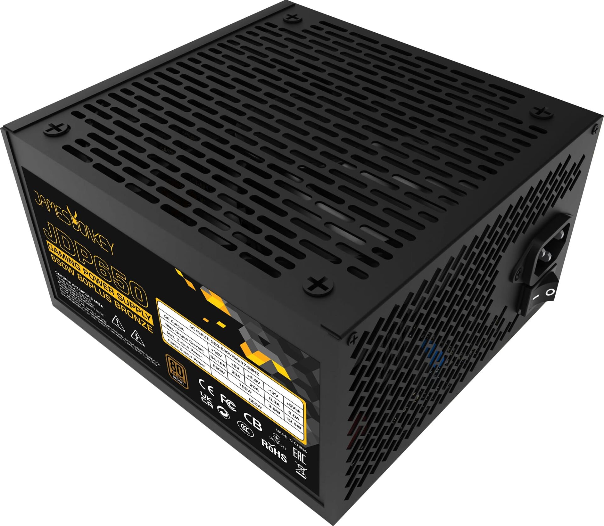 James Donkey JDP650 APFC 12CM 650W Bronze 80+ Power Supply