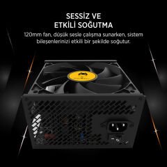 James Donkey JDP650 APFC 12CM 650W Bronze 80+ Power Supply