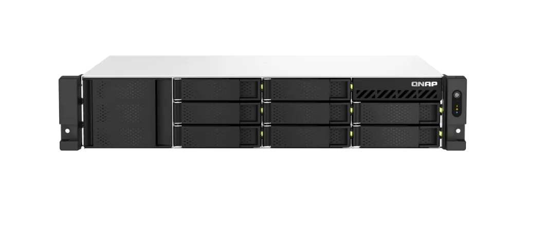QNAP TS-873AeU-RP-4G | 2U Rackmount NAS, AMD Ryzen, Redundant PSU, 4GB DDR4 RAM