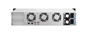 QNAP TS-873AeU-RP-4G | 2U Rackmount NAS, AMD Ryzen, Redundant PSU, 4GB DDR4 RAM