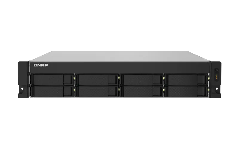 QNAP TS-832PXU-RP-4G – 8-Bay Rackmount NAS, Dual 10GbE + 2.5GbE, 4GB DDR4, Redundant PSU