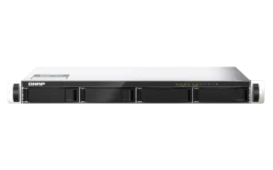 QNAP TS-435XeU-4G | 4-Bay Short-Depth 1U NAS, 10GbE + 2.5GbE, ARM Cortex-A57, QTS 5