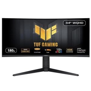 34 ASUS TUF GAMING VG34VQL3A 1MS 180HZ 2XHDMI 2XDP 3XUSB 3.2 WQHD 3440X1440 HOPARLÖR CURVED PIVOT VESA SİYAH
