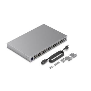UBIQUITI USW-48-POE 48 PORT GIGABIT + 4X1GB SFP UPLINK 195W POE YÖNETİLEBİLİR RACKMOUNT SWITCH