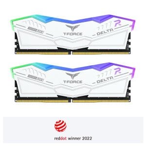 Team T-Force DELTA RGB Beyaz 32GB 2x16GB 5600MHz DDR5 CL38 Gaming Ram (FF4D532G5600HC38GDC01)