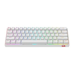 REDRAGON K530W DRACONIC PRO Q TR 60% KOMPAKT KABLOSUZ-BLUETOOTH 2.4G SWITCH MEKANİK KLAVYE BEYAZ
