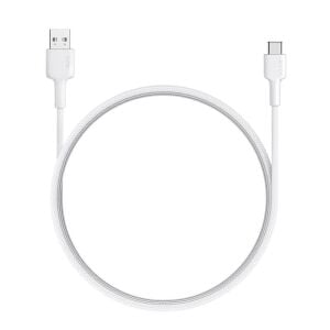 AUKEY CB-CD30-WH NAYLON ÖRGÜLÜ USB-A TYPE-C ŞARJ KABLOSU 0.9MT
