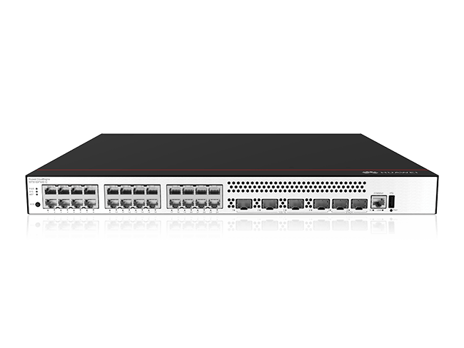Huawei CloudEngine S5735-S24T4XE-V2 24× GE Port + 4× 10GE SFP+, 2× 12GE Stack, AC Güç Modülü Dahil Yönetilebilir Switch