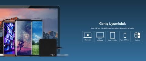 FSP 65W TYPE-C ADAPTÖR (FSP065-A1BR3)