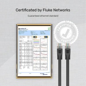 UNITEK CAT6 PATCH KABLO 20MT FLAT 1GBPS, SİYAH (C1815GBK)