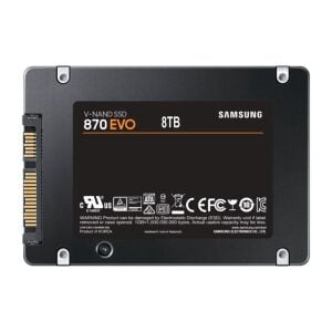 8TB 870 EVO SAMSUNG 2.5 SATA3 MZ-77E8T0BW 560-530 MB/S SAMSUNG TR GARANTILI