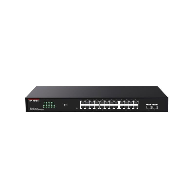 IP-COM G2226F 24 PORT GIGABIT + 2XSFP UPLINK CLOUD YÖNETİLEBİLİR RACKMOUNT SWITCH