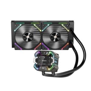 1ST PLAYER X STARSHIP 240MM SİYAH ARGB IPS 2.4'' DİJİTAL EKRANLI AM5,AM4 / LGA1851, LG 1700 PREMIUM İŞLEMCİ SIVI SOĞUTUCU